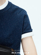 chicjuly Slub Knit Breathable Uv Protection Women's Hemp Cotton Short Sleeve T-shirts