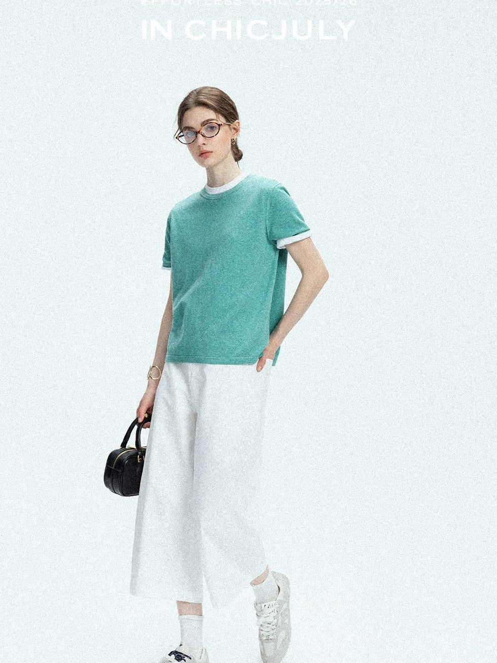 chicjuly Slub Knit Breathable Uv Protection Women's Hemp Cotton Short Sleeve T-shirts