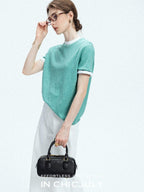 chicjuly Slub Knit Breathable Uv Protection Women's Hemp Cotton Short Sleeve T-shirts