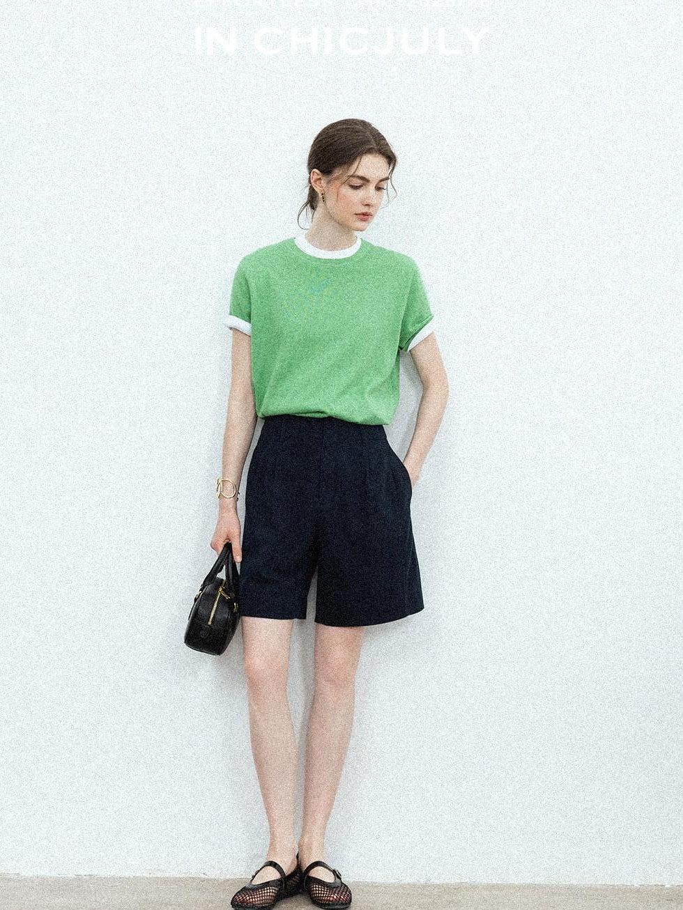 chicjuly Slub Knit Breathable Uv Protection Women's Hemp Cotton Short Sleeve T-shirts