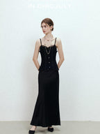 chicjuly Solid Color Lace Patchwork Special Craft Women's Pure Wool Tank Tops