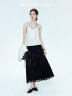 chicjuly Starry Floral Boucle Knit Women's Wool Short Button Cardigans