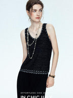 chicjuly Starry Floral Boucle Knit Women's Wool Short Button Cardigans
