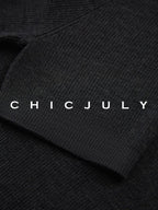 chicjuly Starry Rhinestone Neck Knit Women's Silk Wool Short Sleeve T-shirts