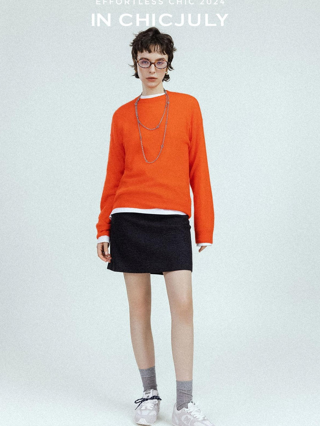chicjuly Subtle Striped Textured High Waist A Line Women's Wool Acetate Mini Skirts