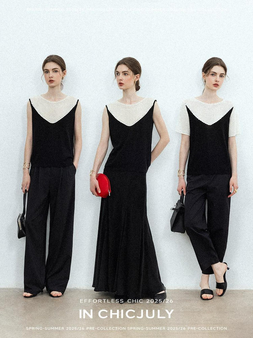 chicjuly Textured Breathable Colorblock Patchwork Women's Lyocell Cotton Blouses