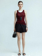 chicjuly Twill High Waist Straight Slimming Women's Linen Short Trousers