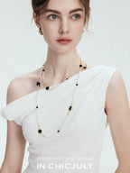 chicjuly Twist Knot 3d Pleated Straight Neckline Women's Cotton Camisoles
