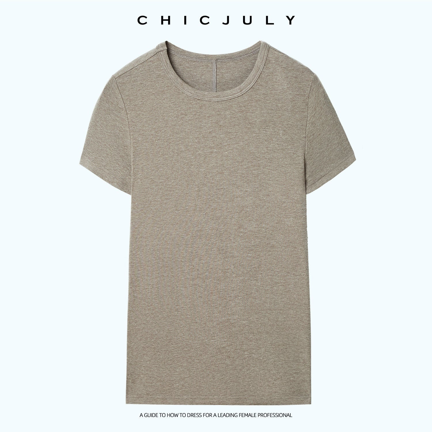 chicjuly Ultralight Bare Skin Set Shoulder Slim Women's Short Sleeve T-shirts 1049752196648