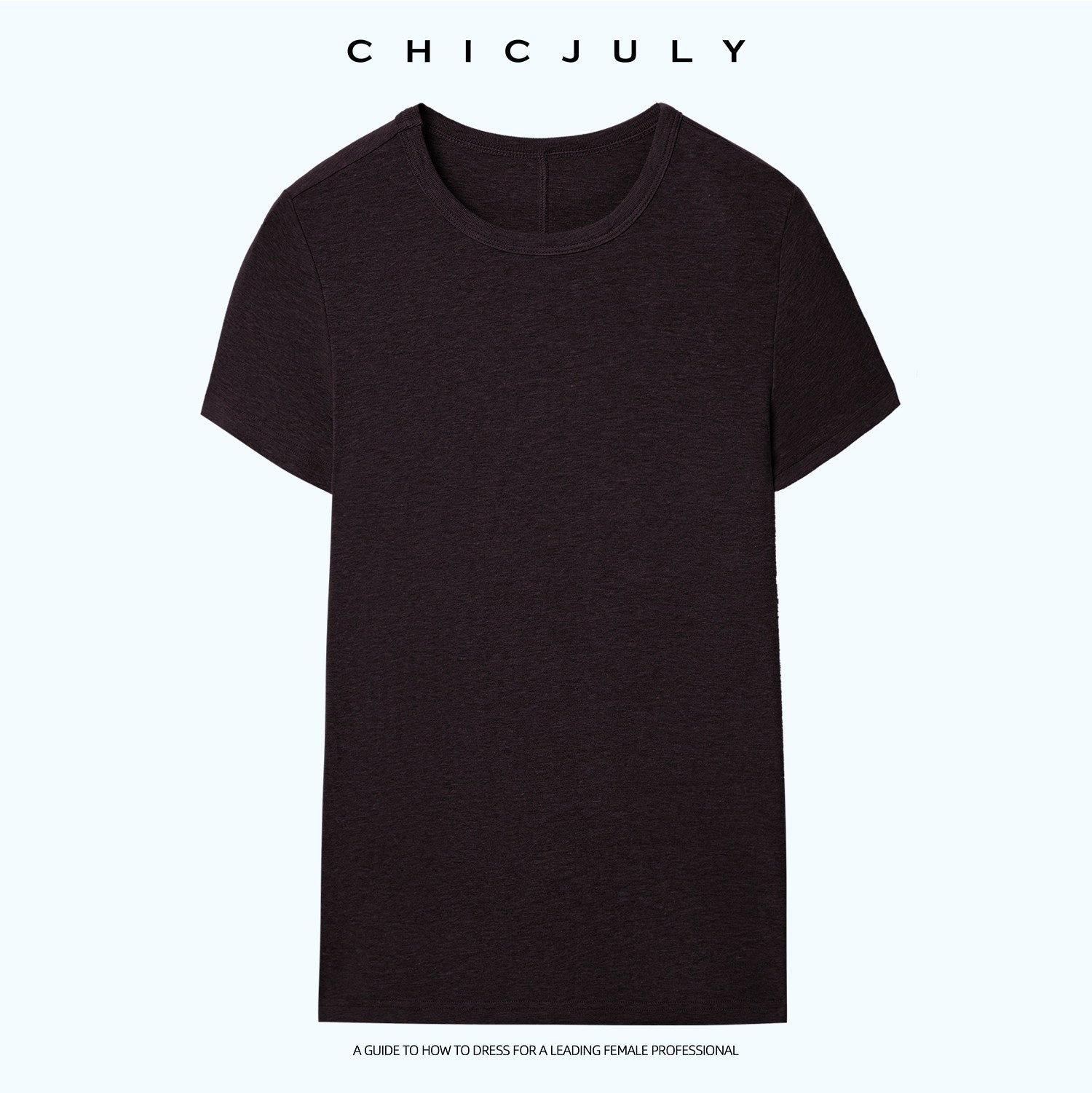 chicjuly Ultralight Bare Skin Set Shoulder Slim Women's Short Sleeve T-shirts 1049752196648