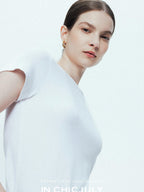 chicjuly Ultralight Bare Skin Set Shoulder Slim Women's Short Sleeve T-shirts