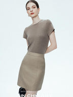 chicjuly Ultralight Bare Skin Set Shoulder Slim Women's Short Sleeve T-shirts