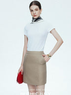 chicjuly Ultralight Bare Skin Set Shoulder Slim Women's Short Sleeve T-shirts