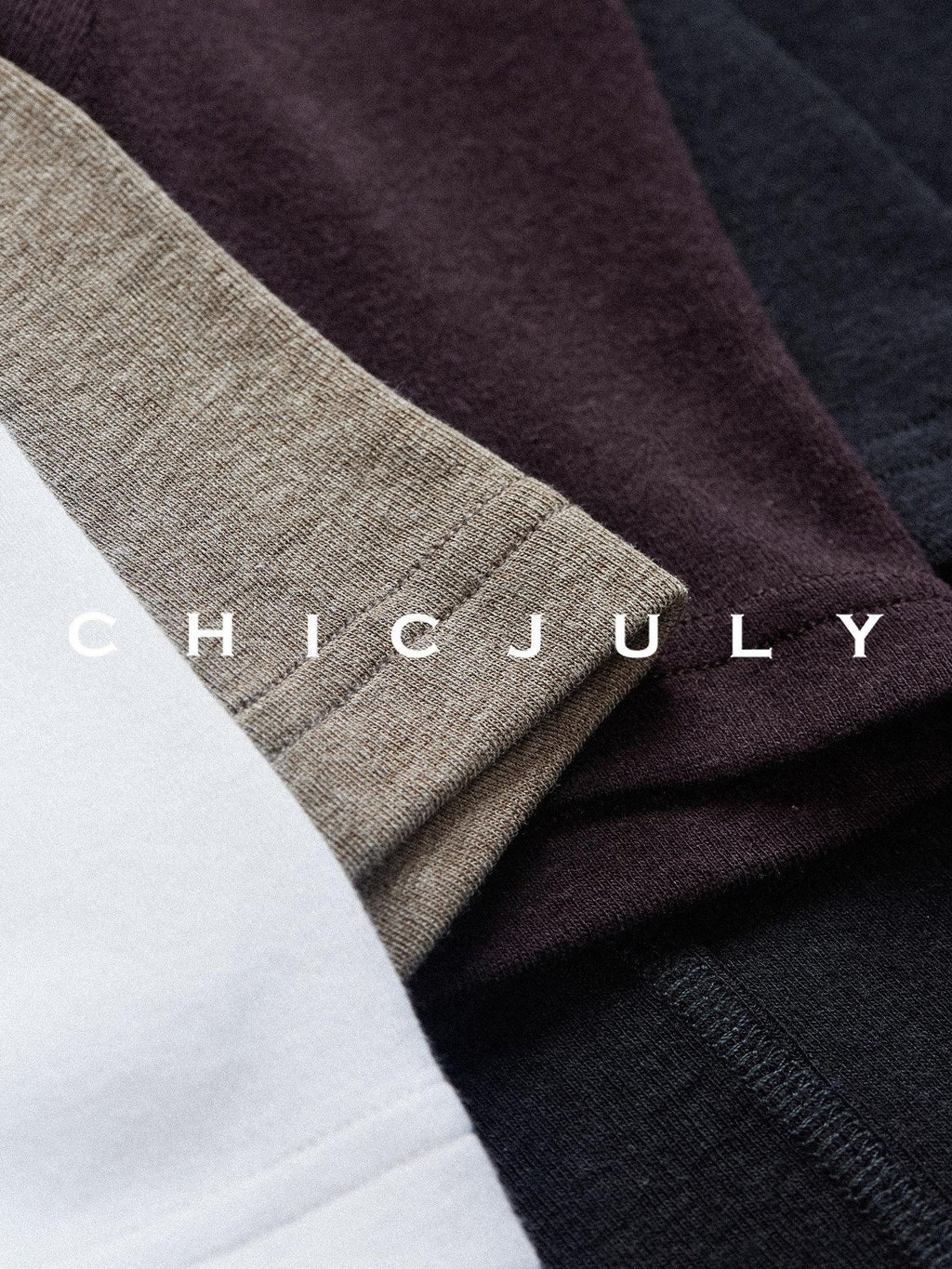 chicjuly Ultralight Bare Skin Set Shoulder Slim Women's Short Sleeve T-shirts