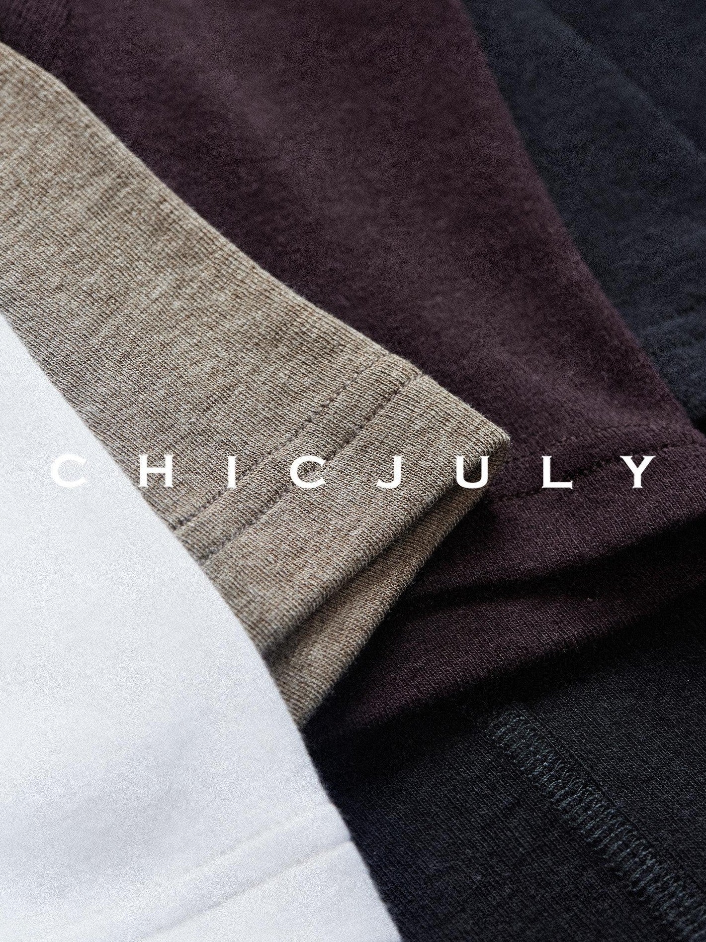 chicjuly Ultralight Bare Skin Set Shoulder Slim Women's Short Sleeve T-shirts