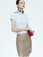chicjuly Ultralight Bare Skin Set Shoulder Slim Women's Short Sleeve T-shirts