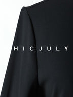 chicjuly Wavy Hem Two Piece Set Designer Cut Women's Acetate Midi Skirts
