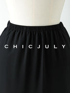 chicjuly Wavy Hem Two Piece Set Designer Cut Women's Acetate Midi Skirts