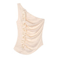 someone_sometimes_Soft_Viscose_Blend_Slim_Fit_One_Shoulder_Beige_Stretch_Ruching_Tank_Tops_MISSTT