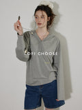 Lofi_choose_Cozy_Loose_Fit_V-neck_Hooded_Commuter_Style_Women_Green_Gray_Hoodie_MISSTT