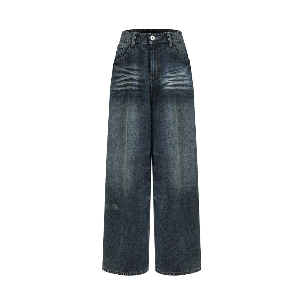 unspoken_Washed_High_Waist_Durable_Workwear_Vintage_Blue_Button_Fly_Rigid_Wide_Leg_Jeans_MISSTT