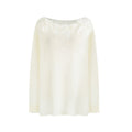 unspoken_Soft_Knit_3D_Embellishment_Loose_Round_Neck_Long_Sleeve_Women_White_Blouses_MISSTT