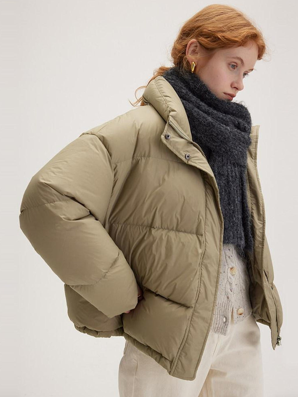 fano Light 150G 90 Percent White Duck Down Commuter Stand Collar Zipper Down Jackets