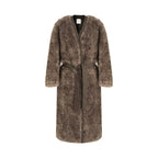 unspoken_Warm_Belted_V-neck_Loose_Fit_Commuter_Women_Brown_Gray_Long_Coats_MISSTT