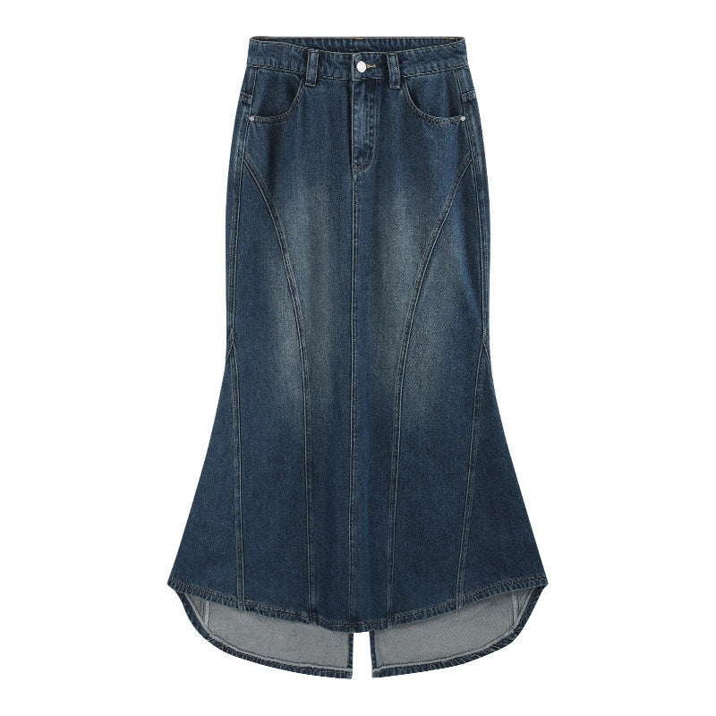 someone_sometimes_Distressed_Low_Waist_Workwear_Aline_Fishtail_Womens_Denim_Maxi_Skirts_MISSTT