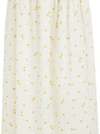 fano Lined 100% Cotton Soft Plaid A Line Mid Waist Loose Fit Korean Maxi Skirts
