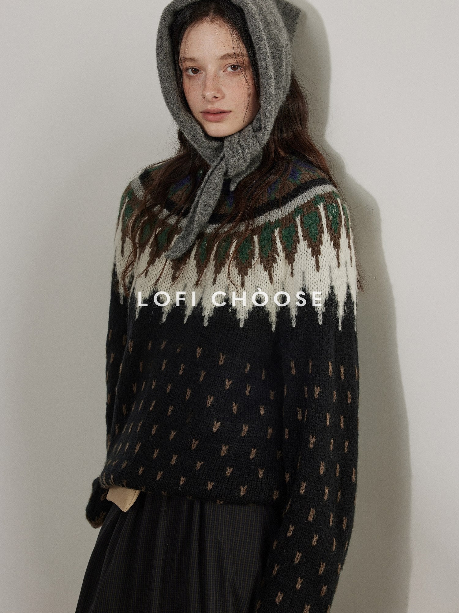 Lofi choose Pure Cotton Elastic Waist Ruffle Hem A Line Women Workwear Maxi Skirts