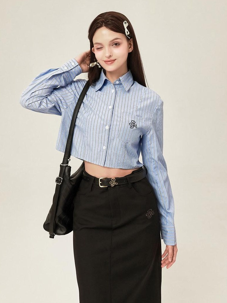 ikyou Slim Genuine Split Leather Plain Pin Buckle Versatile Women Casual Belts
