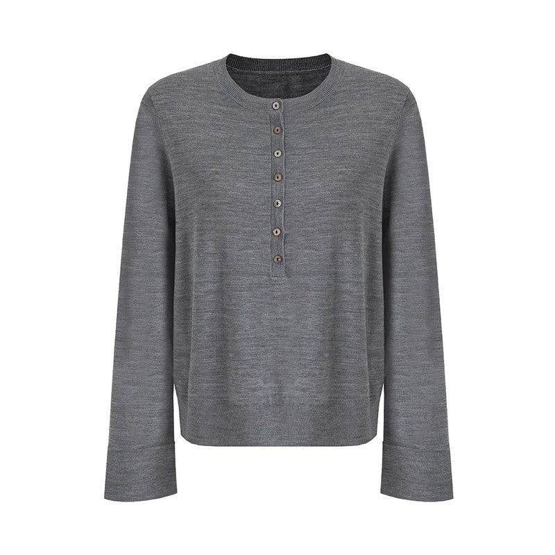 unspoken_Pure_Wool_Minimalist_Loose_Pullover_Crew_Neck_Women_Knit_Cardigans_MISSTT