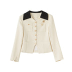 ikyou_Office_Slim_Fit_White_Lapel_Button_Multi_Pocket_Women_Cropped_Jackets_MISSTT