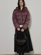 Lofi choose 90 Percent White Duck Down Warm Loose Hooded Short Casual Zipper Down Jackets
