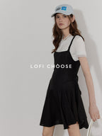 Lofi choose Breathable Round Neck Loose Fit Commuter White Short Sleeve T-Shirts