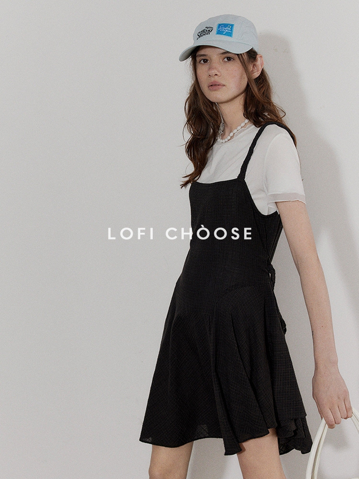 Lofi choose Breathable Round Neck Loose Fit Commuter White Short Sleeve T-Shirts
