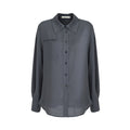 unspoken_Skin_Friendly_Breathable_Polyester_Blend_Loose_Fit_Blazer_Collar_Gray_Shirts_MISSTT