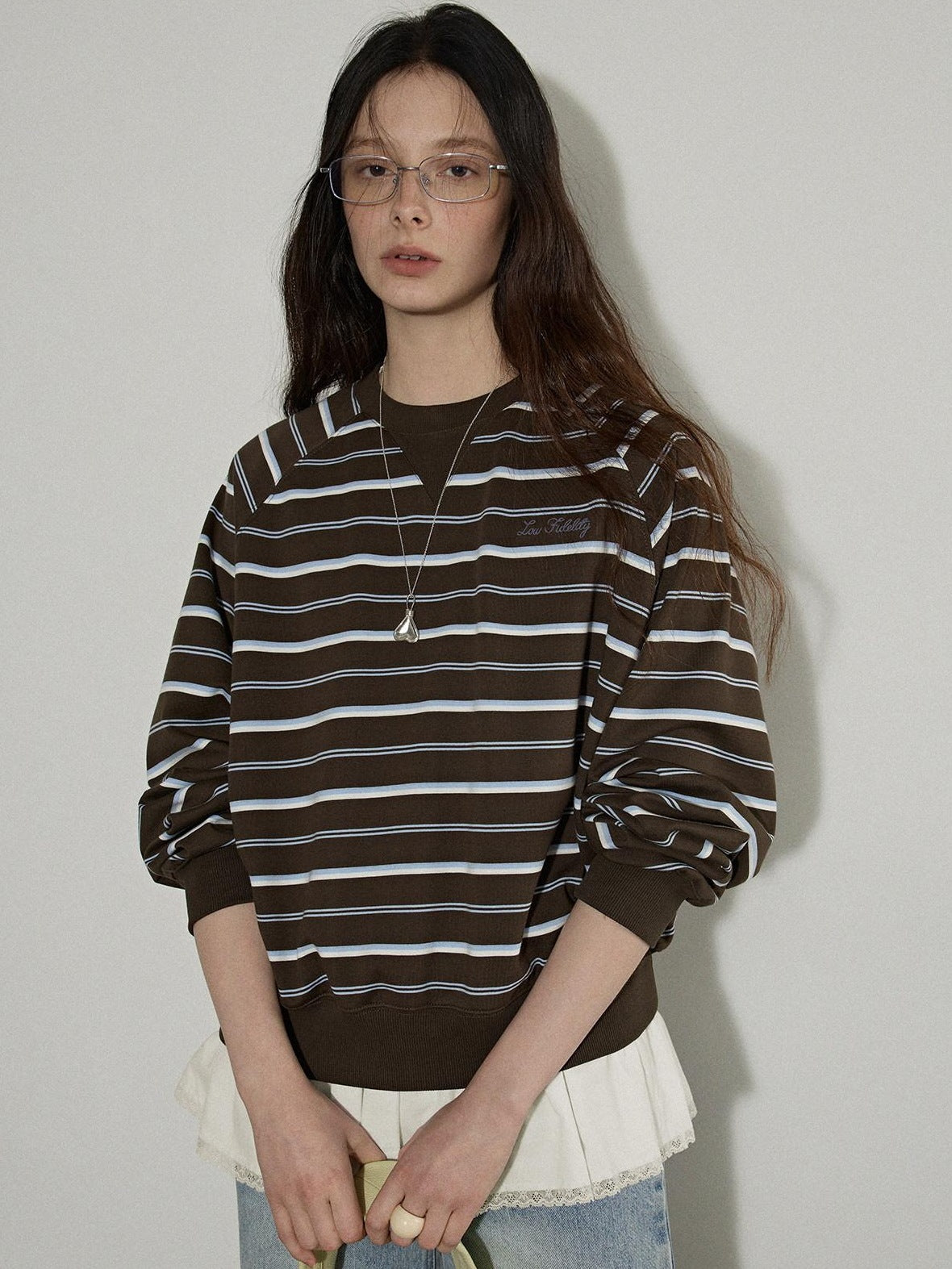 Lofi choose Versatile Layering Commuter Loose Fit Crew Neck Women White Tank Tops