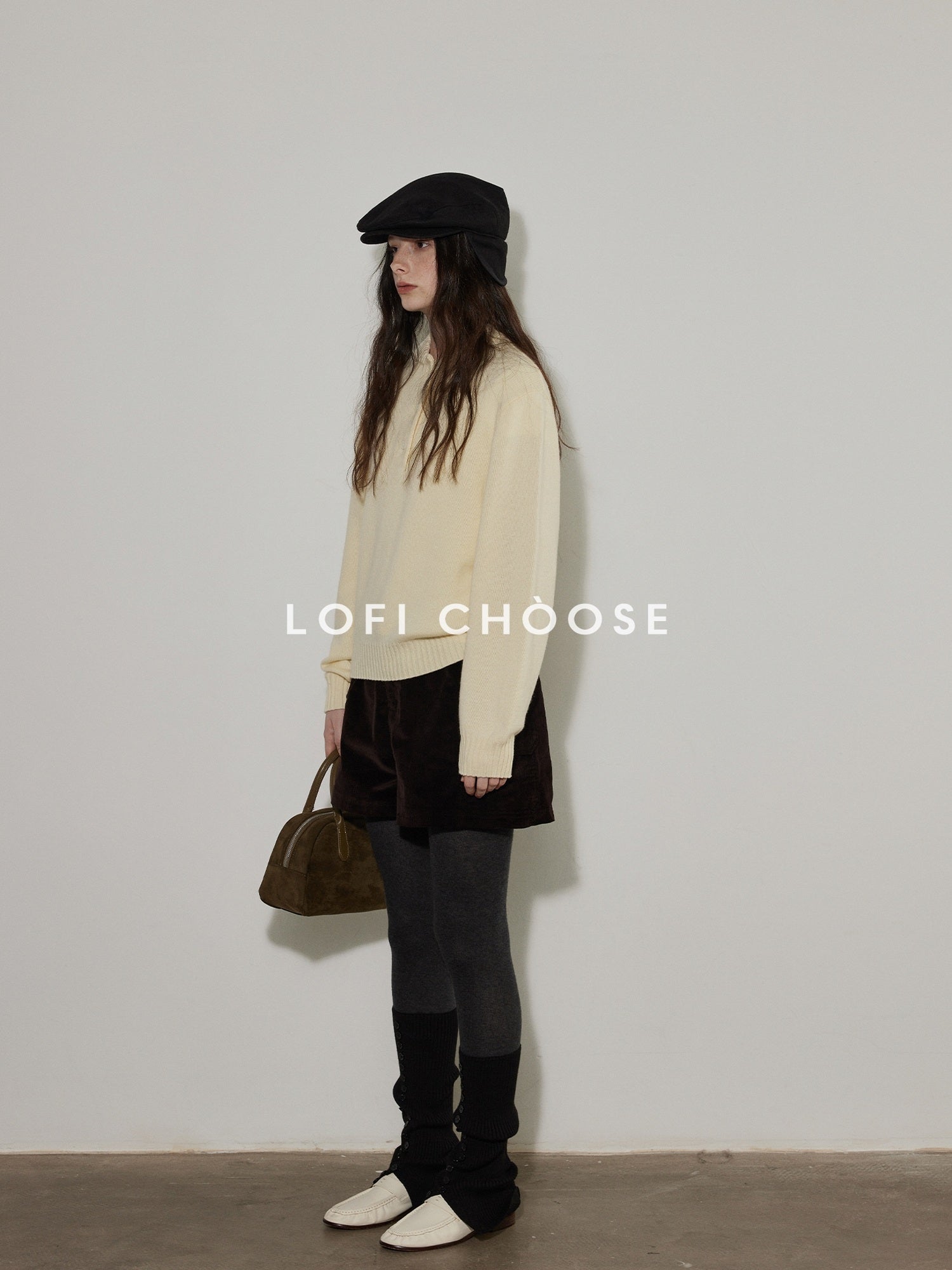 Lofi choose High Waist Vintage Striped Wide Leg Womens Rust Brown Casual Chic Mini Shorts