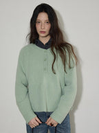 Lofi choose Soft Acrylic Commuter Loose Fit Solid Crewneck Women Knitwear Sweaters