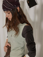 Lofi choose Soft Acrylic Cotton Blend Commuter Loose Fit Women Green Long Sleeve T-Shirts
