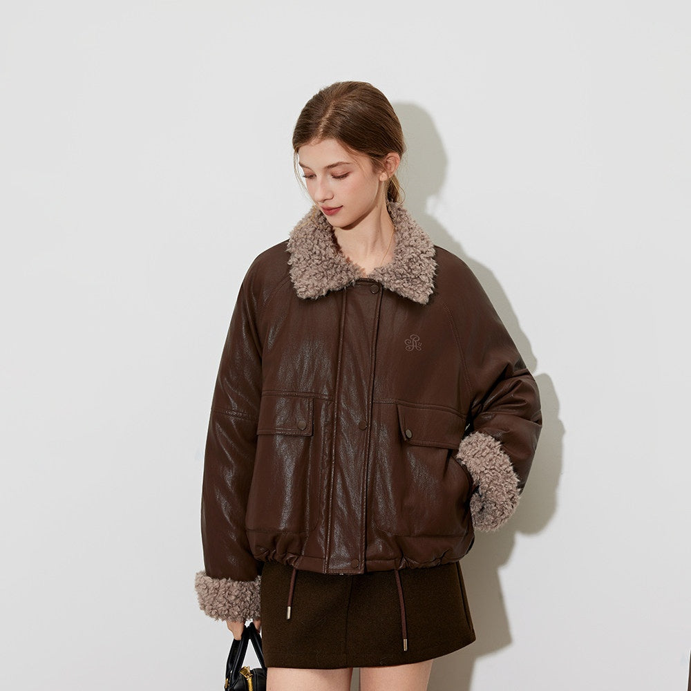 ikyou_Thick_Pu_Leather_Embroidered_Zip_Pocket_Oversized_Korean_Brown_Cropped_Jackets_MISSTT