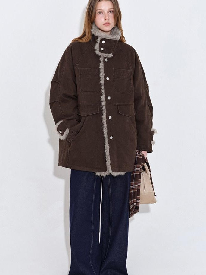 fano 90 Percent White Duck Down Warm Workwear Straight Midlength Womens Down Jackets