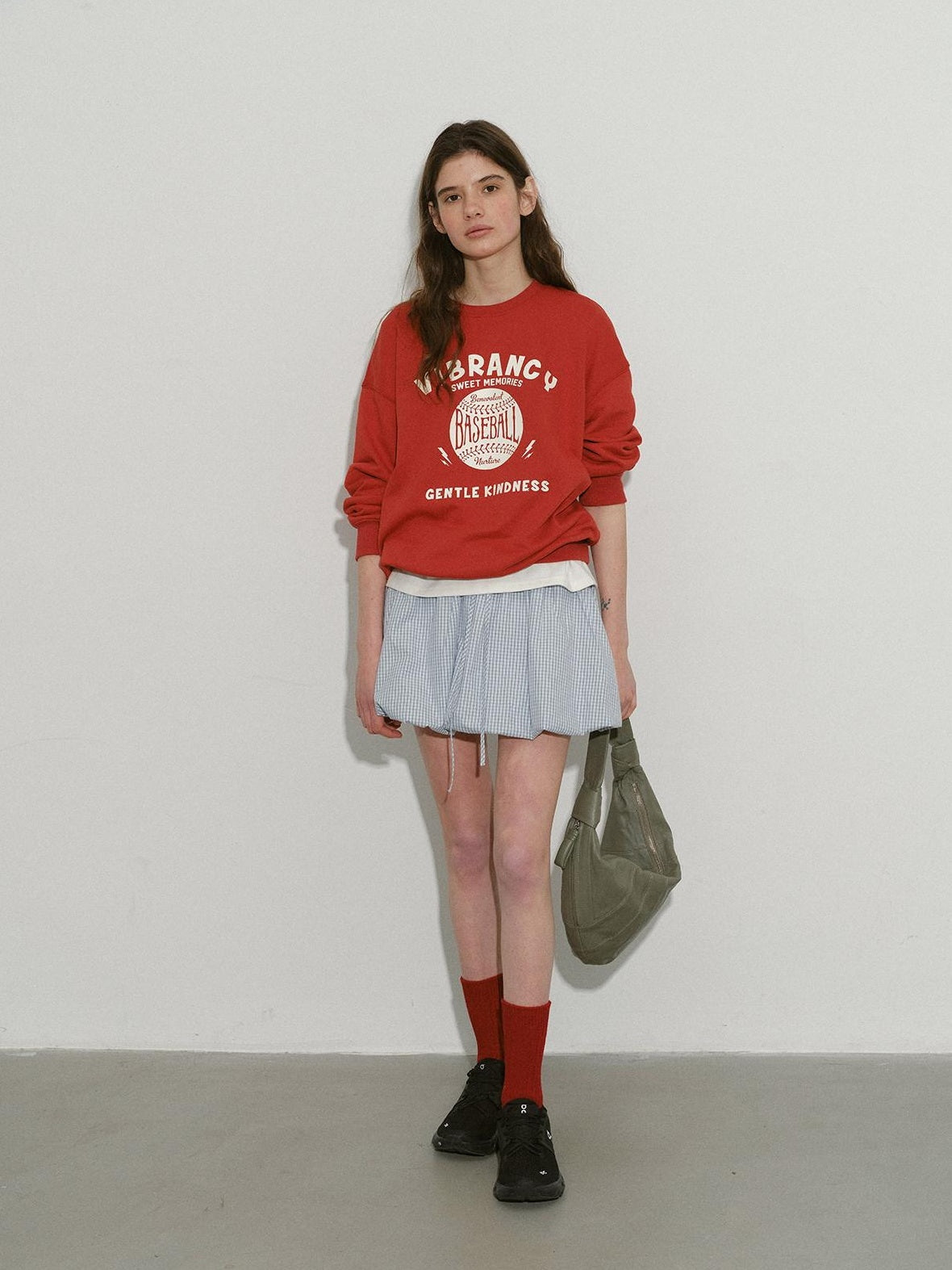 Lofi choose Cozy Letter Print Loose Drop Shoulder Commuter Women Long Sleeve Sweatshirt