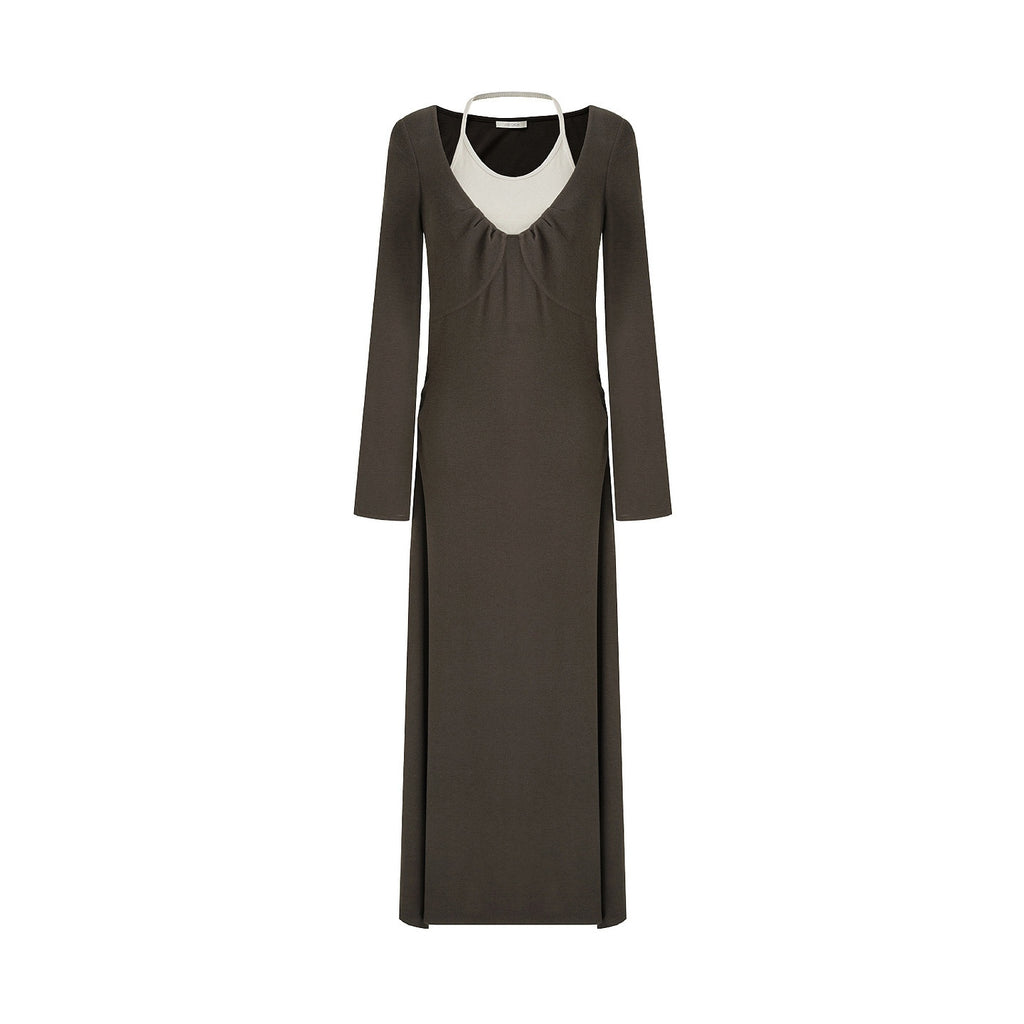 unspoken_Breathable_Viscose_Halter_High_Waist_A_Line_Knit_Office_Women_Maxi_Dresses_MISSTT