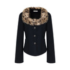 unspoken_Warm_Fur_Collar_Slim_Cropped_Workwear_Women_Cotton_Leopard_Navy_Cardigans_MISSTT