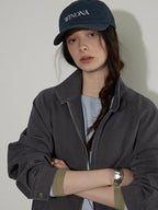 Lofi choose Soft Oversized Loose Fit Round Neck Women Blue Brown Long Sleeve T-Shirts