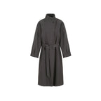 fano_Cotton_Lyocell_Mid_Length_Single_Breasted_Straight_Women_Brown_Trench_Coats_MISSTT