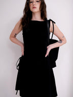 fano Cotton Blend Elegant Sleeveless Asymmetric Hem H Fit Women Midi Dresses
